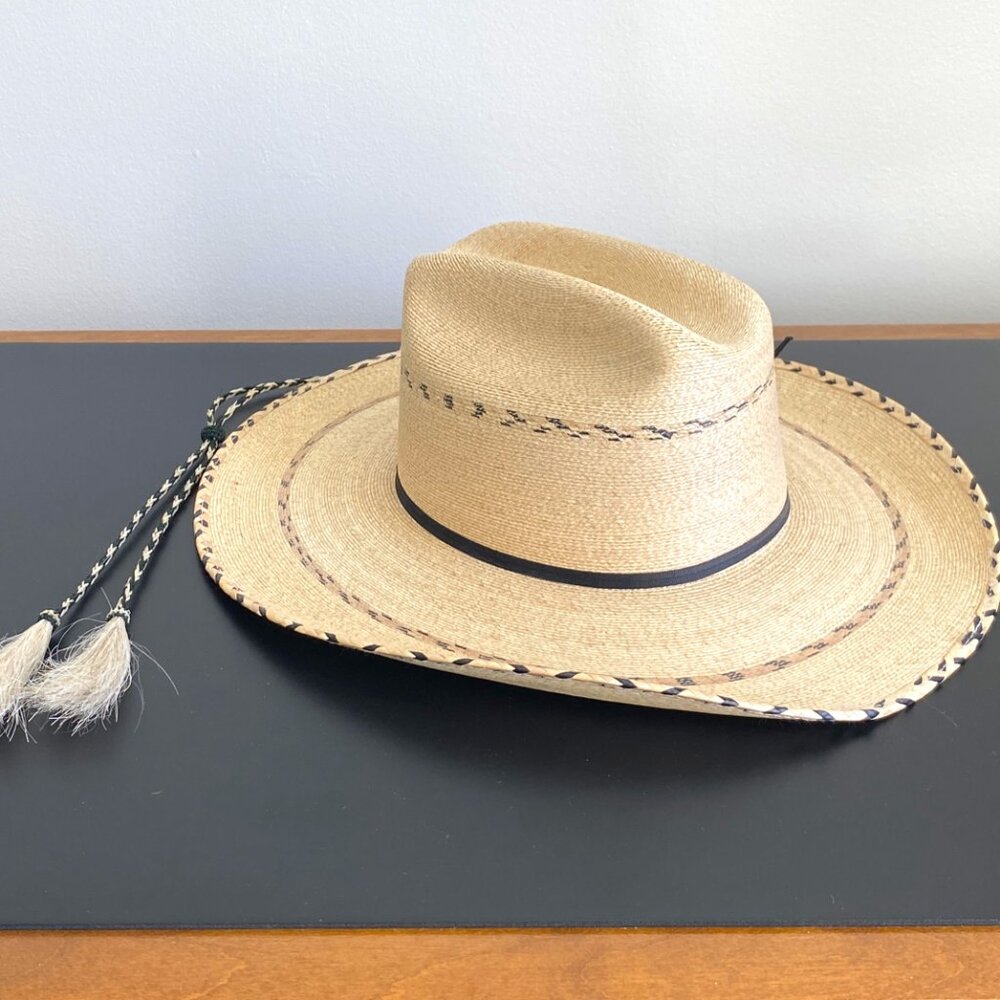 Tony Lama Straw Cowboy Hat Unisex Size 7